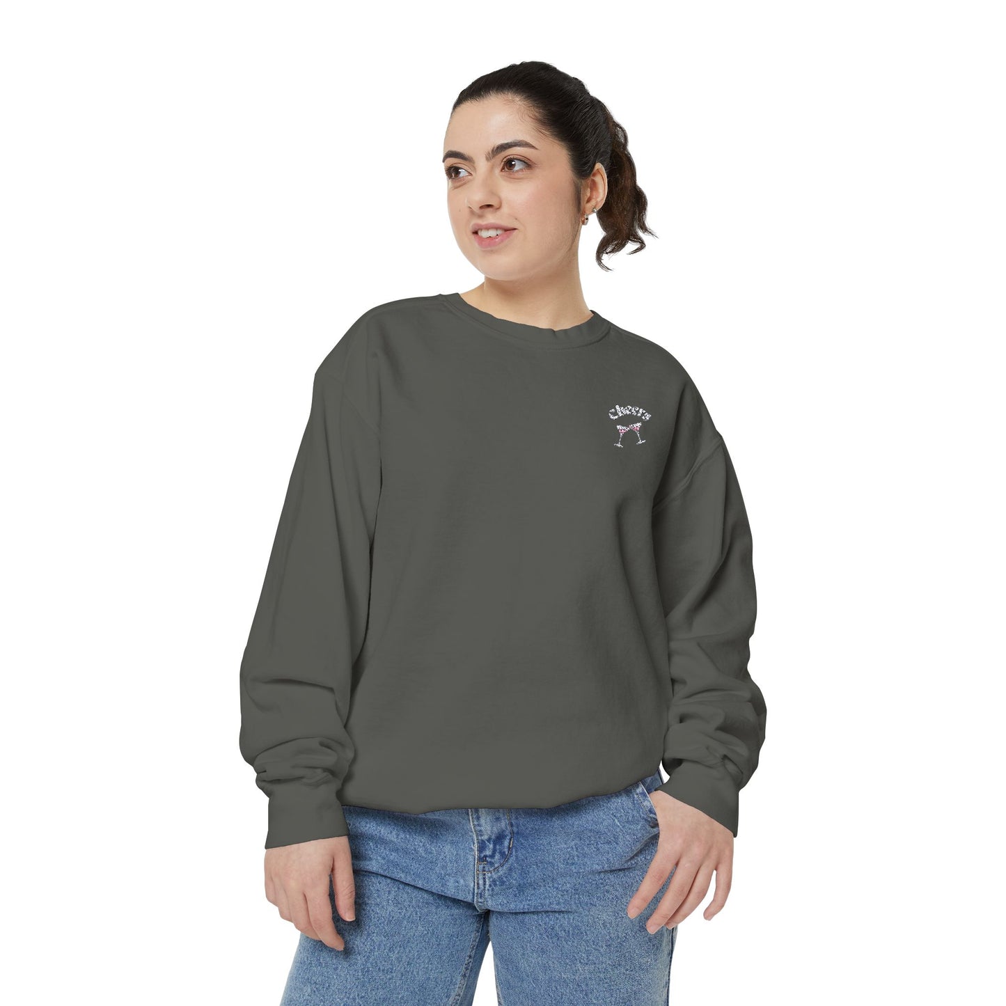 Cheers Sweatshirt Embroidered